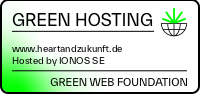 Logo für Green Hosting mit Link und Hinweis zur Green Web Foundation.